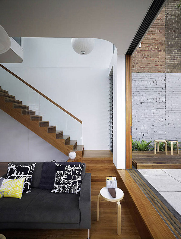 Elliott Ripper House 10 - chic wooden staircase design