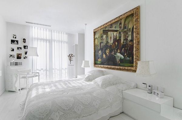 Istanbul luxury apartment - full white bedroom