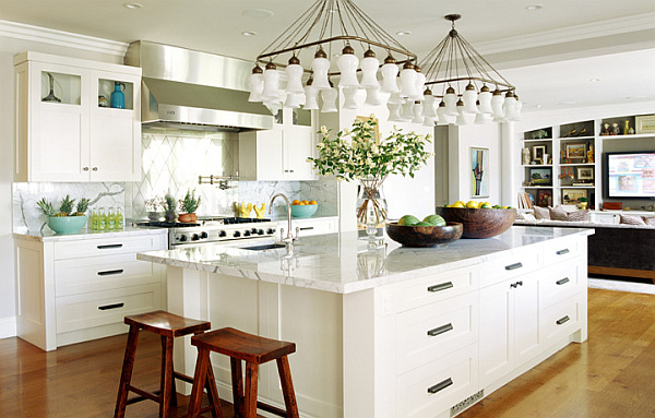 Luxurious Beverly Hills Home - functional white kitchen design