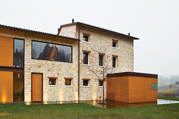 Luxury-Renovated-Farmhouse-stone-exterior-walls