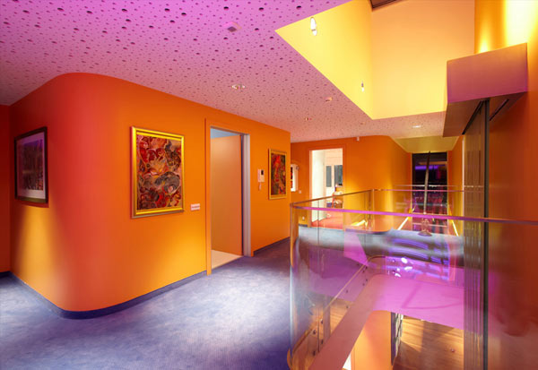 Orange House in Turkey - colorful interior