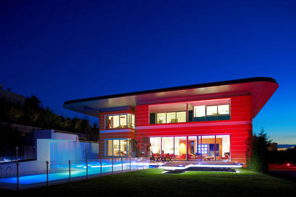 Orange House in Turkey - red exterior