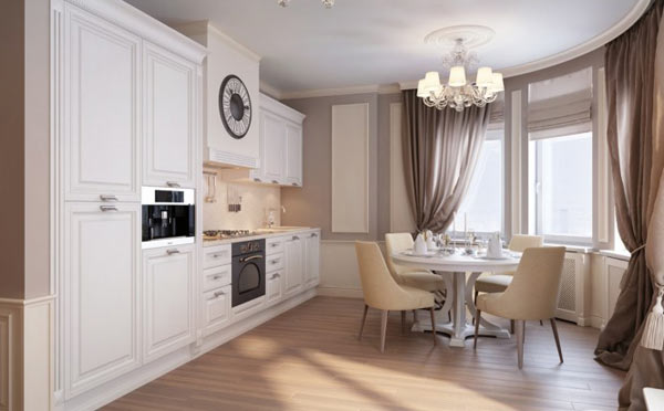 Russian Apartment Design - dining space