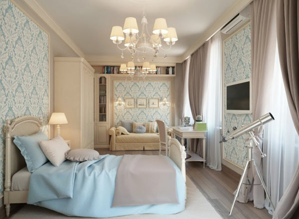 Russian Apartment Design - white bedroom design furniture