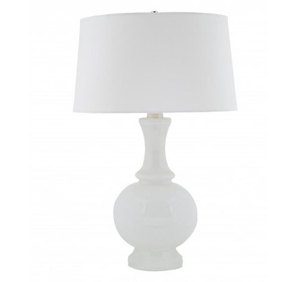 White-milk-glass-lamp-base