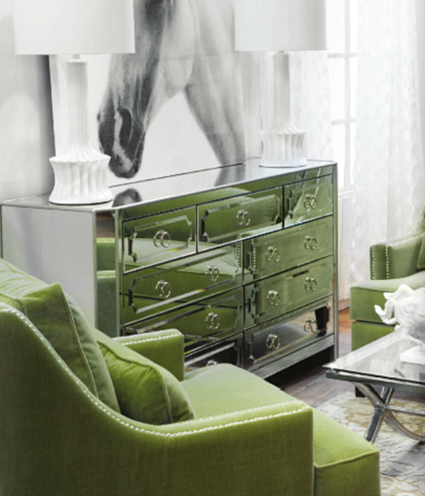 Adding Shine With Mirrored Furniture, Z Gallerie Mirrored Buffet