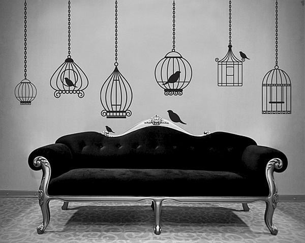 birdcages wallpaper stickers