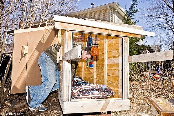 Tiny House Living: $200 Microhouses Built with Scavenged Stuff