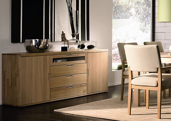 dining room with solid beech sideboard