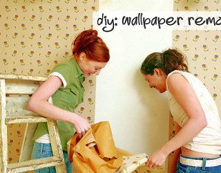 DIY Wallpapering: Out with the Old, In with the New