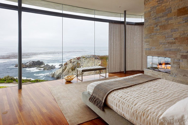 home perched on a cliff with ocean views 11 - amazing bedroom decor