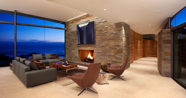 home perched on a cliff with ocean views 5 - living room