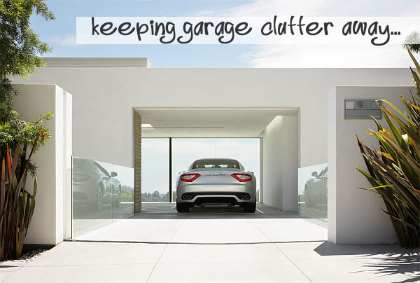 keeping garage clutter away