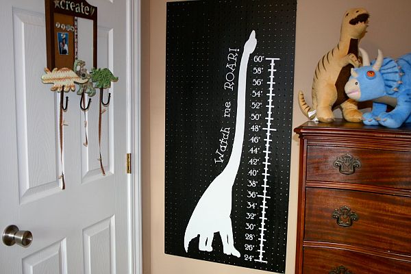 kids room blackboard for measuring tallness