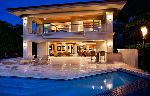 luxury mansion with large pool