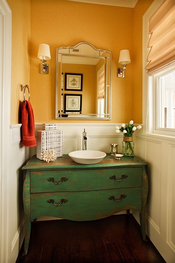 powder room bathroom decor