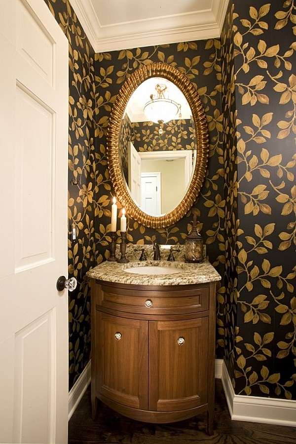 powder room traditional guest bathroom