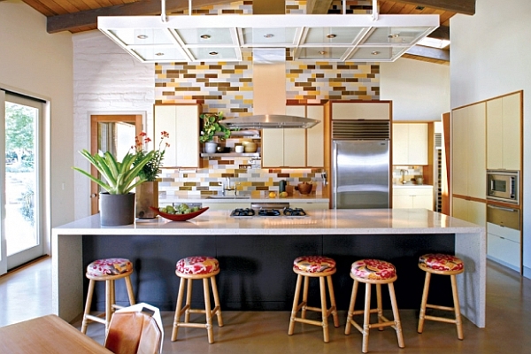 retro beachy vibe kitchen design