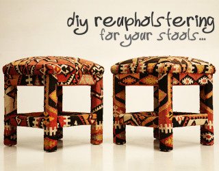 Reupholstering Your Stool in Under Six Easy Steps