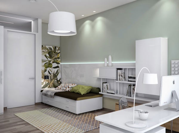 spacious modern ukranian apartment 14 - kids bedroom decoration idea