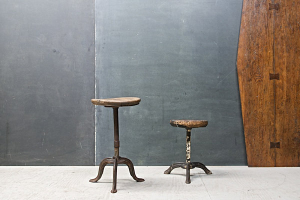 vintage industrial stools