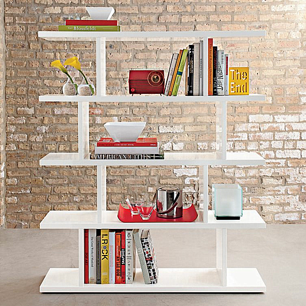 25 Modern Shelves To Keep You Organized, Freestanding Bookcase Wall Design
