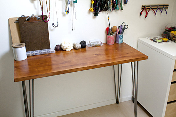 DIY hairpin leg desk