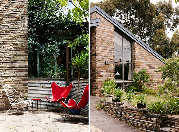 Melbourne vintage house 10 - stone exterior details