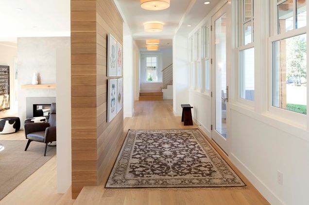 Remodel wood wall in hallway