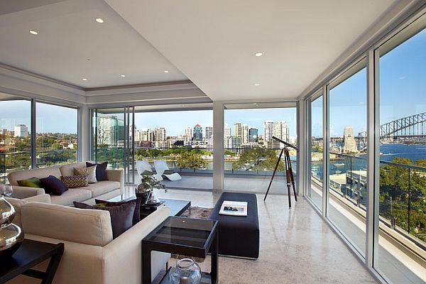 Sydney Penthouse - luxurious living room decor