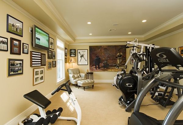 basement design - home gym