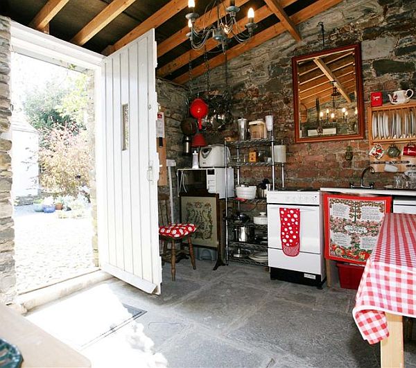 beautiful rustic kitchen in ireland