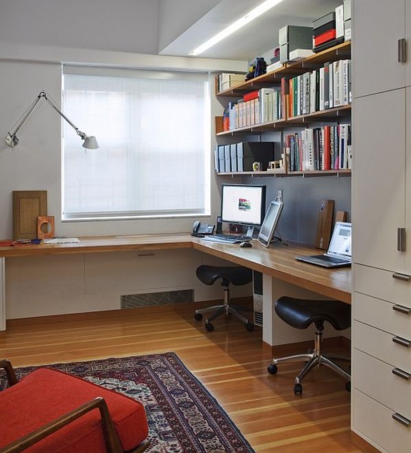 bookcase home office design - new york