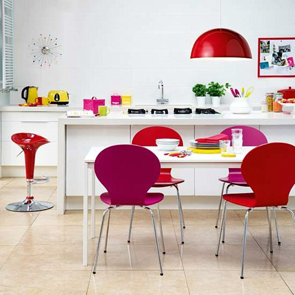 colorful modern kitchen