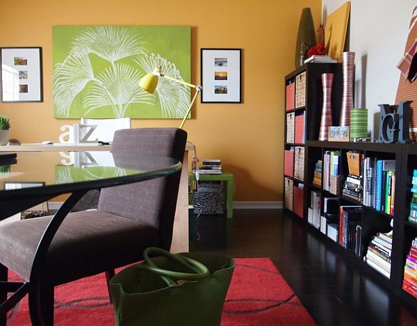 colorful-office-studio-with-box-shelving-bookcase