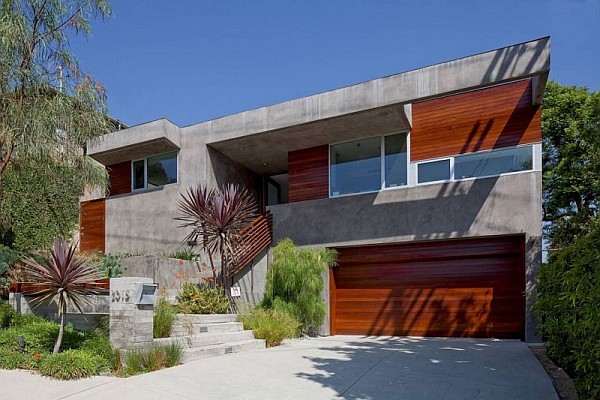 concrete and wood villa