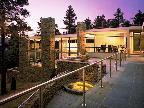 contemporary mountain villa in Colorado