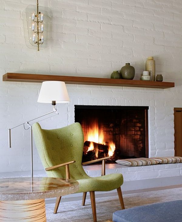 contemporary san francisco living room with decorate fireplace mantle