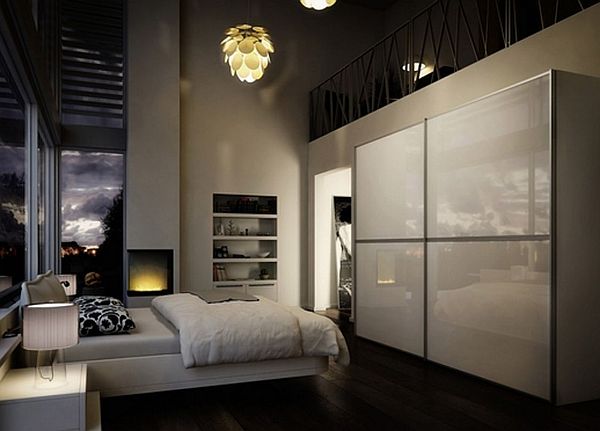 sliding wardrobe designs bedroom