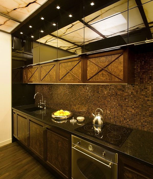 dark kitchen design ideas with luxury furniture