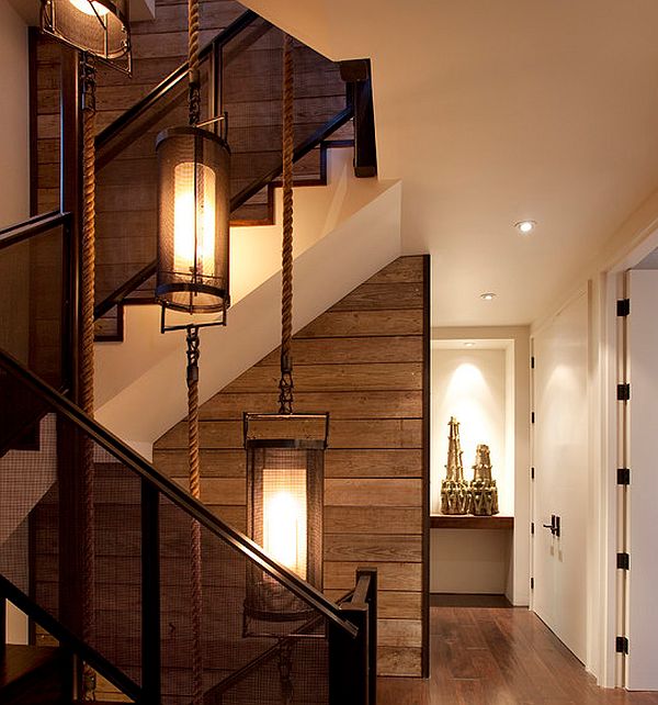 diy wood wall staircase