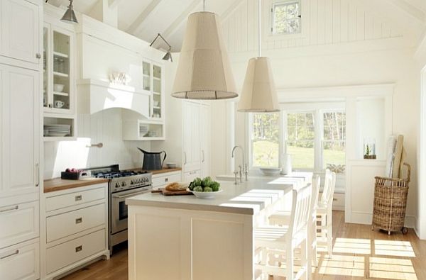 eco friendly kitchen with white interior design