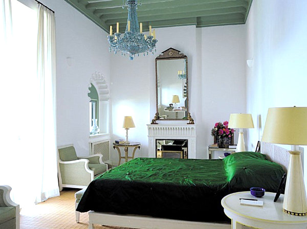 emerald green bedspread