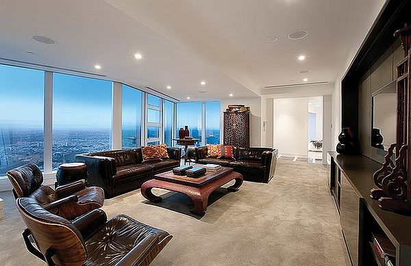 full-floor luxury penthouse on the 84th floor of Eureka Tower