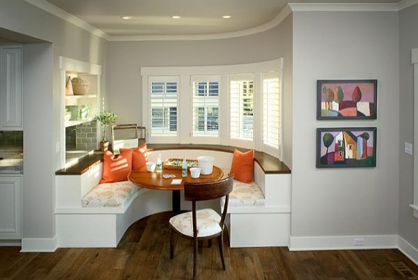 kitchen built-in booth - family-friendly dining area