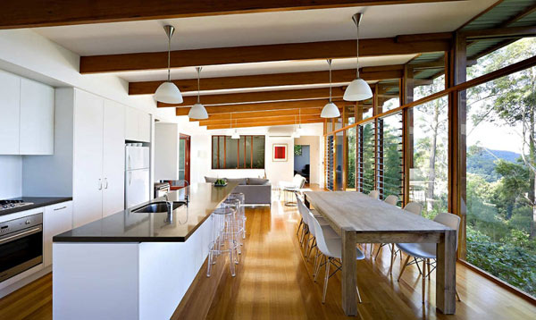 kitchen dining room open space decor