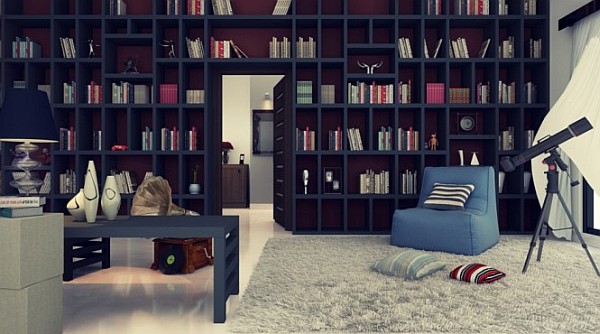 large-home-library-with-reading-corner-cozy-chair