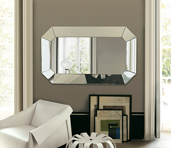 long decorative wall mirror