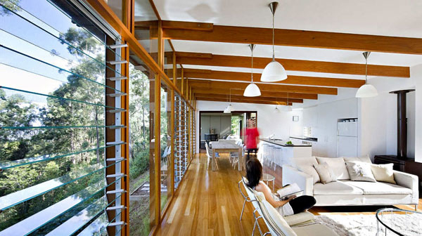 luxury living room with reclaimed wood