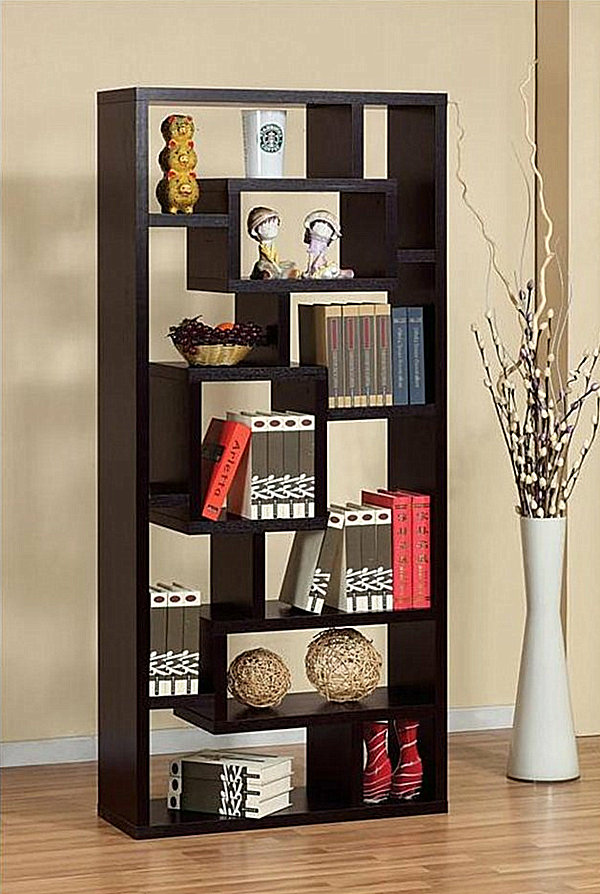 modern bookshelf decor